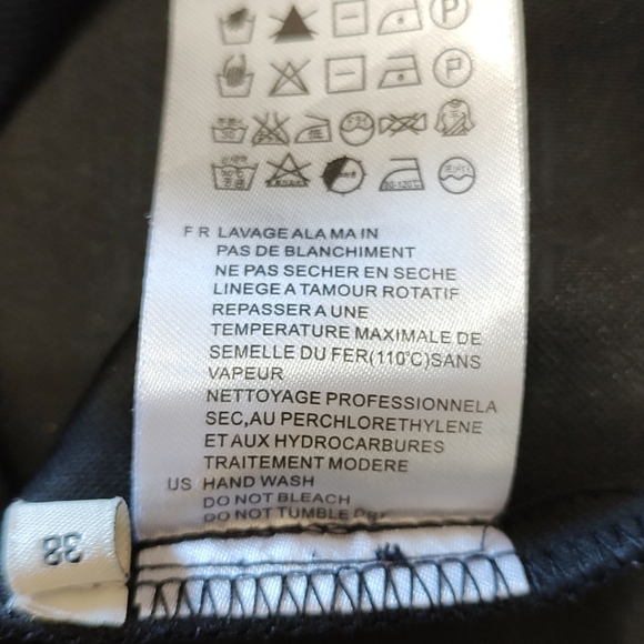 Chic Baby Blue Skirt with Gold Buttons - Picture 3 of 4